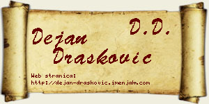 Dejan Drašković vizit kartica